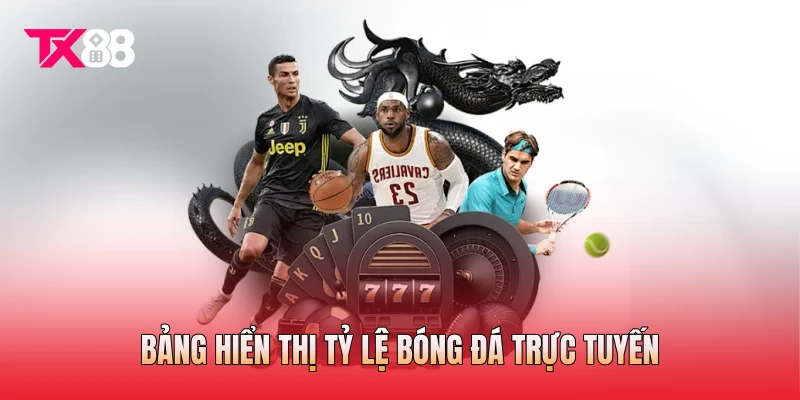 Bảng hiển thị tỷ lệ bóng đá trực tuyến Bảng hiển thị tỷ lệ bóng đá trực tuyến